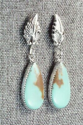 Turquoise & Sterling Silver Earrings - Annie Spencer - High Lonesome Trading