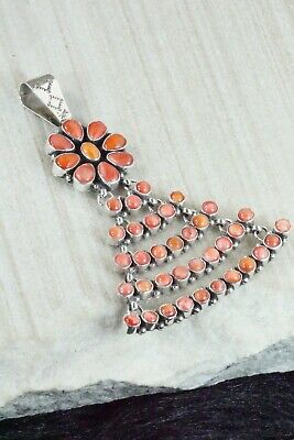 Spiny Oyster and Sterling Silver Pendant - Renelle Perry