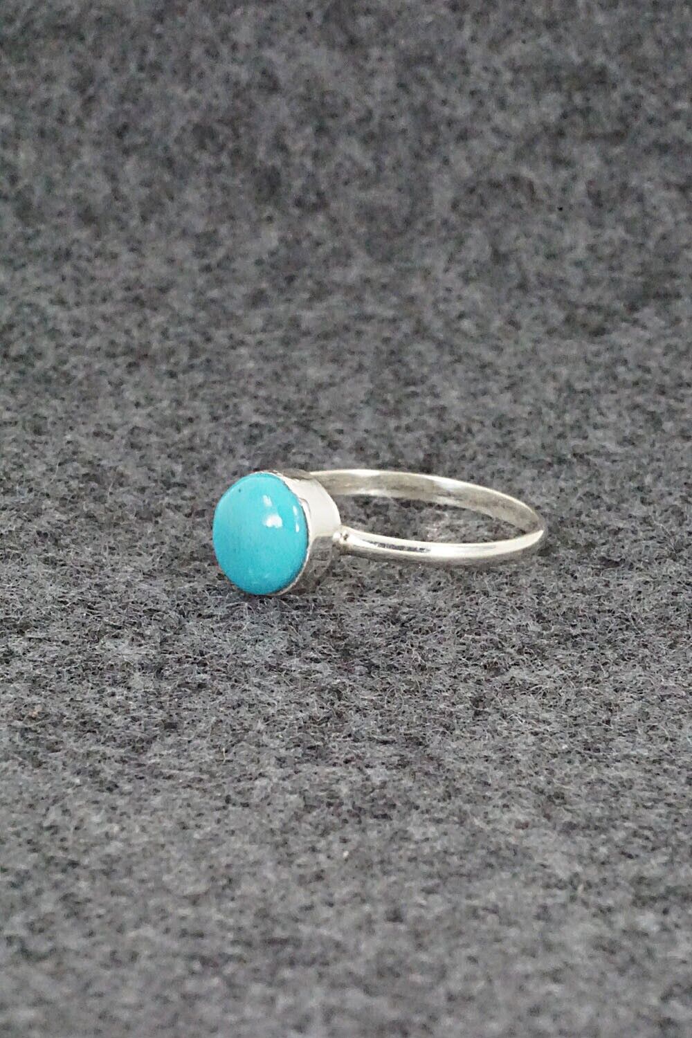 Turquoise & Sterling Silver Ring - Trista Slow - Size 4.75