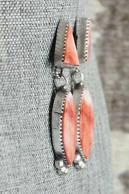 Spiny Oyster & Sterling Silver Earrings - Selina Warner