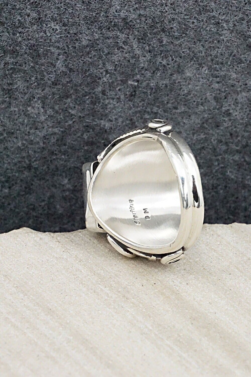 Onyx & Sterling Silver Ring - Darrell Morgan - Size 10