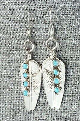 Turquoise & Sterling Silver Earrings - John James