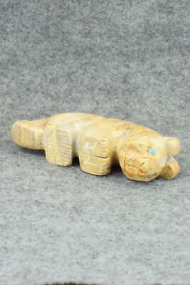 Mountain Lion Zuni Fetish Carving - Reynold Lunasee