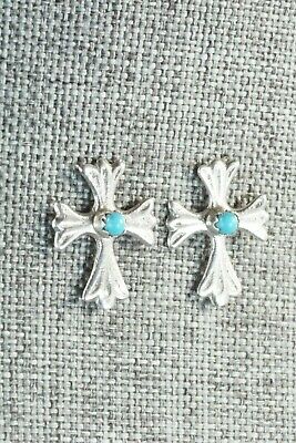 Turquoise & Sterling Silver Earrings - Bruce Chee