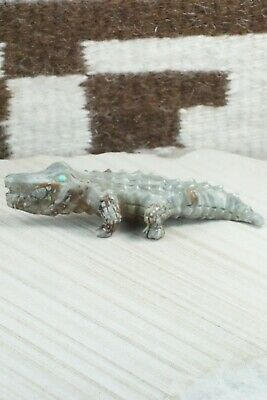 Crocodile Zuni Fetish Carving - Joseph Zunie