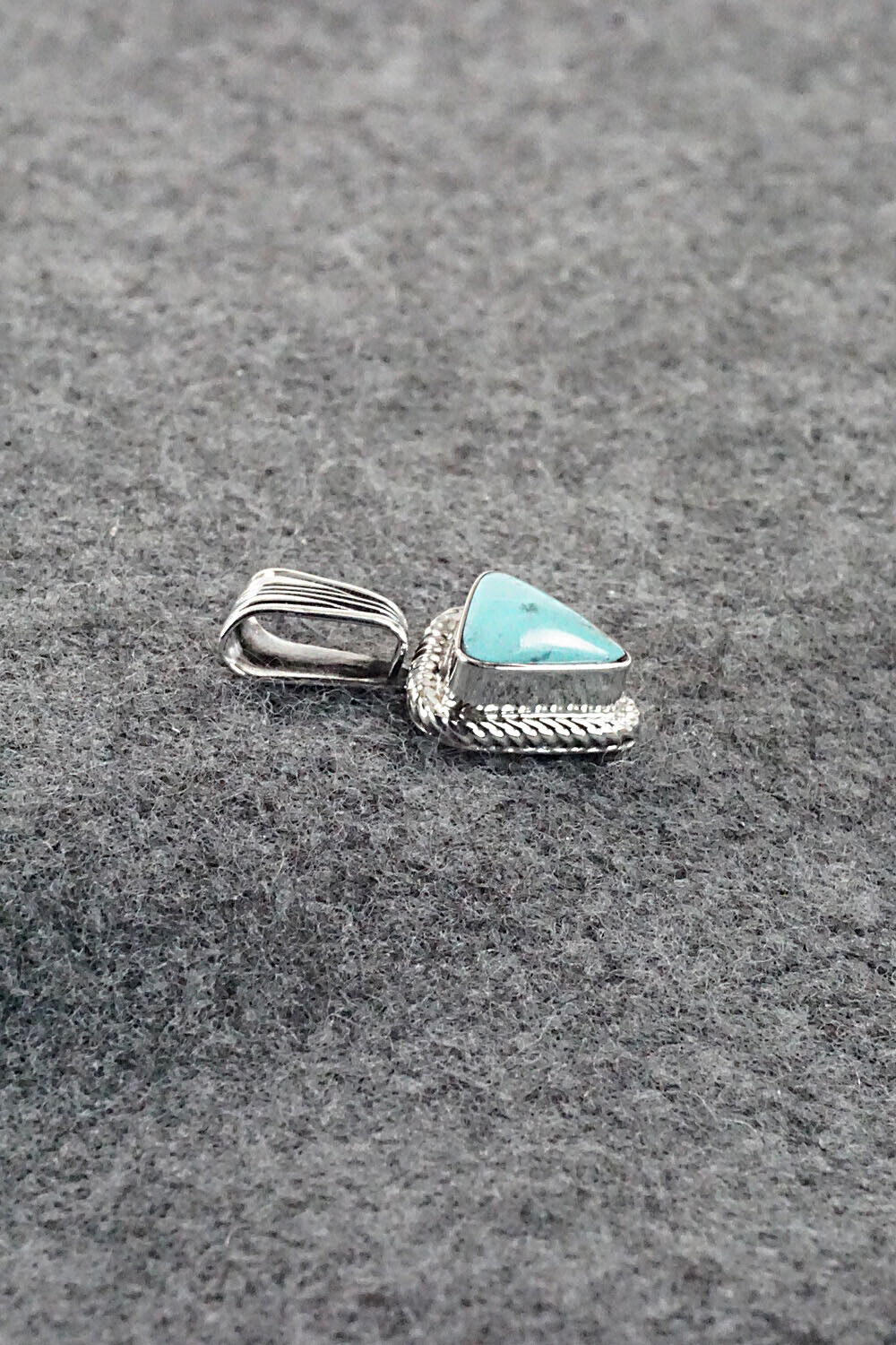 Turquoise and Sterling Silver Pendant - Sadie Jim