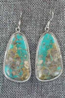 Turquoise & Sterling Silver Earrings - Verley Betone