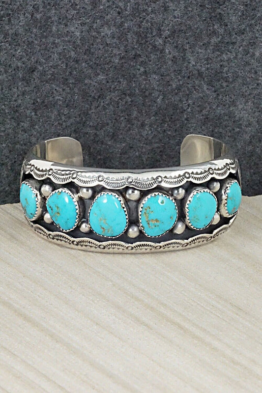 Turquoise & Sterling Silver Bracelet - Wilbert Muskett Sr.