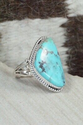 Turquoise & Sterling Silver Ring - Tom Dinesto - Size 6.5