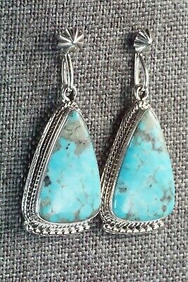 Turquoise & Sterling Silver Earrings - Sharon McCarthy