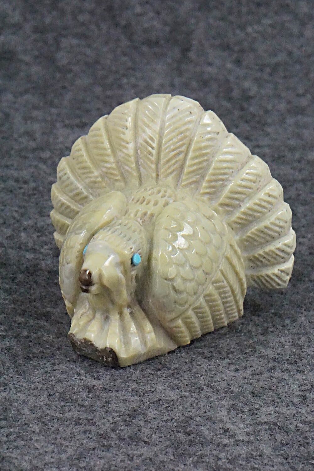 Turkey Zuni Fetish Carving - Carlton Kaamasee