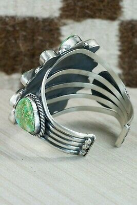 Navajo Turquoise & Sterling Silver Bracelet - Raymond Delgarito
