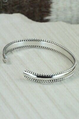 Navajo Sterling Silver Bracelet - Elaine Tahe