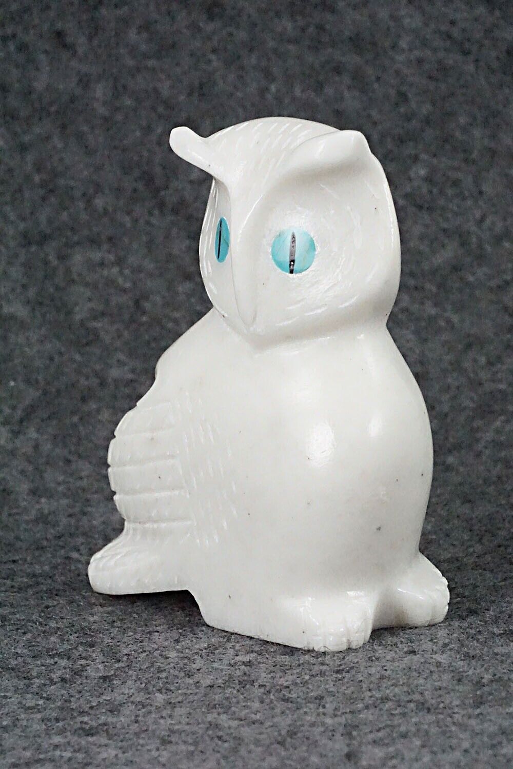 Owl Zuni Fetish Carving - Andres Lementino