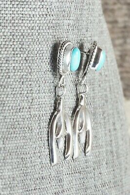 Turquoise & Sterling Silver Earrings - Verley Betone