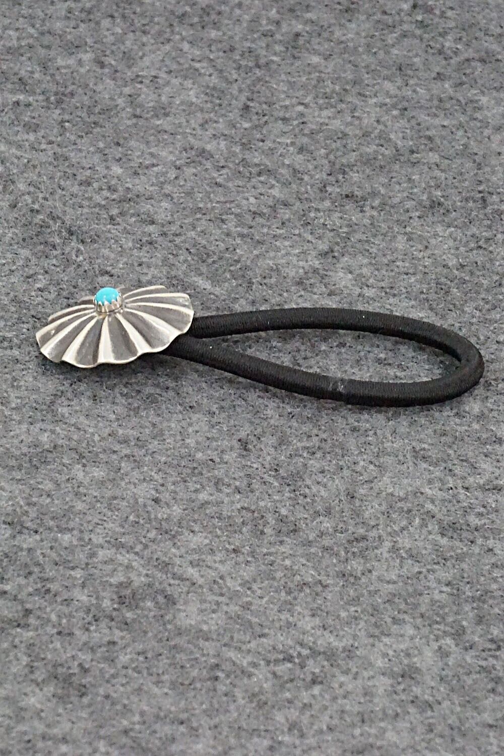 Turquoise and Sterling Silver Hair Tie - Alejandro Perry
