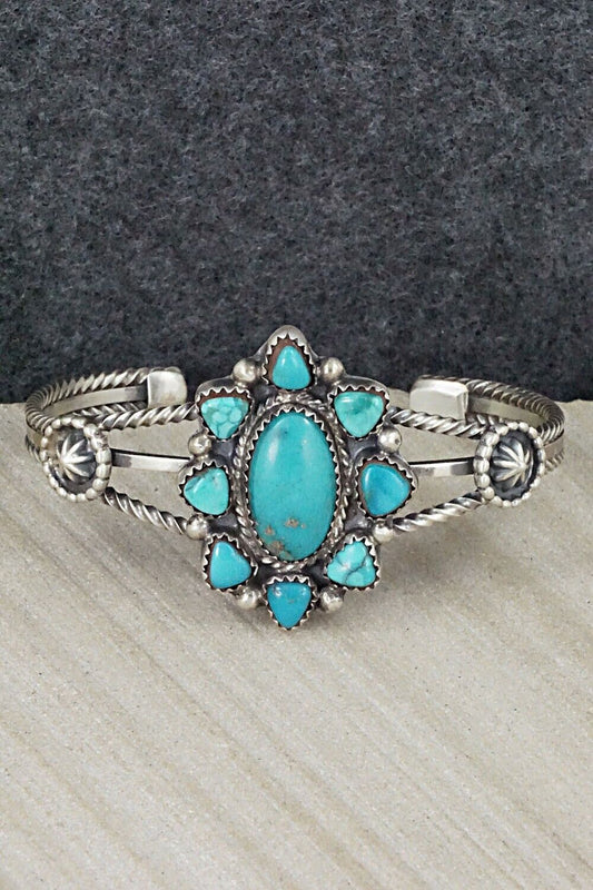 Turquoise & Sterling Silver Bracelet - Roberta Begay