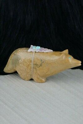 Wolf Zuni Fetish Carving - Delvin Leekya - High Lonesome Trading