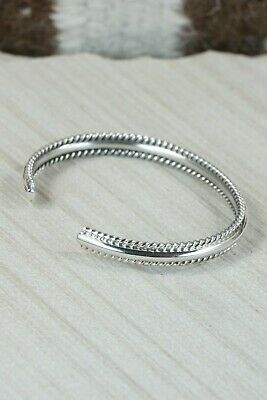 Navajo Sterling Silver Bracelet - Elaine Tahe