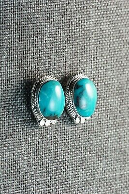 Navajo Turquoise & Sterling Silver Earrings - Sharon McCarthy