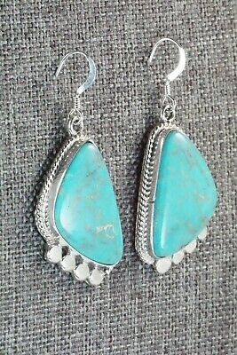 Turquoise & Sterling Silver Earrings - Genevieve Francisco