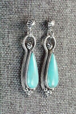 Turquoise & Sterling Silver Earrings - Verley Betone