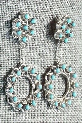 Turquoise & Sterling Silver Earrings - Waylon Johnson