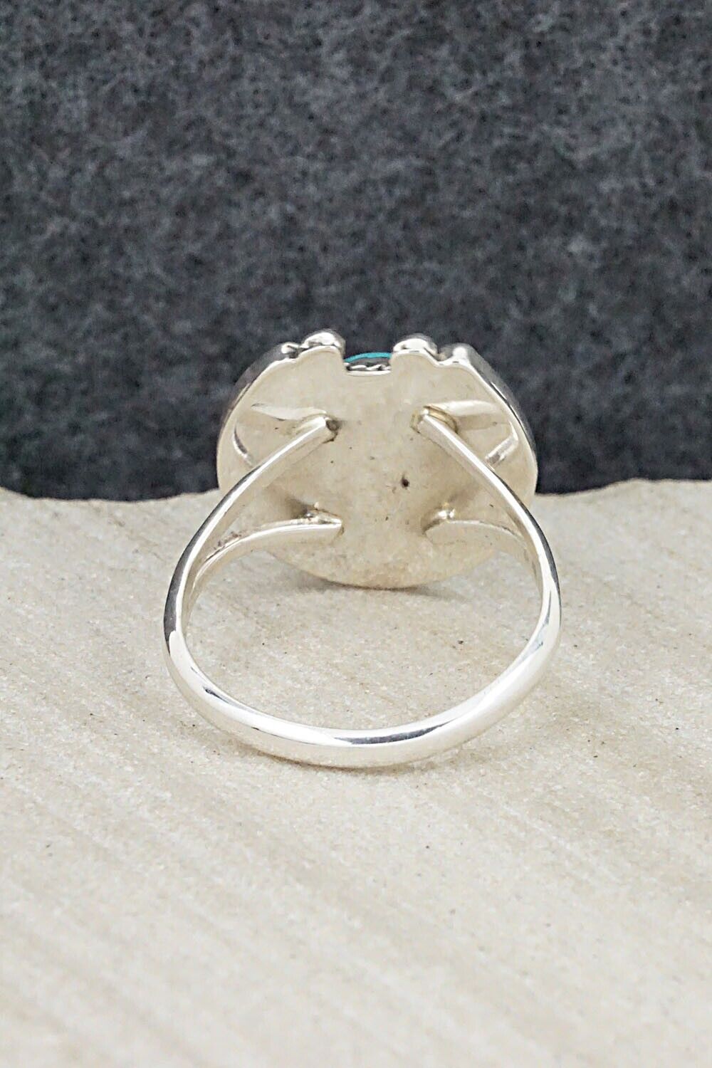Turquoise & Sterling Silver Ring - Alice Rose Saunders - Size 8.75
