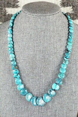 Turquoise & Sterling Silver Necklace - Native American
