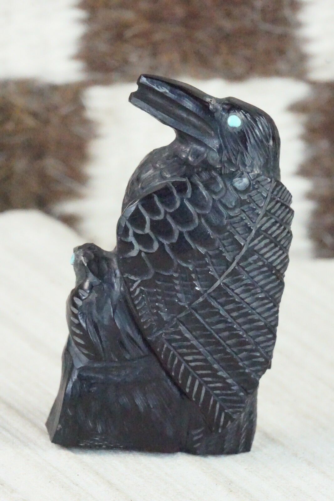 Crow Zuni Fetish Carving - Derrick Kaamasee