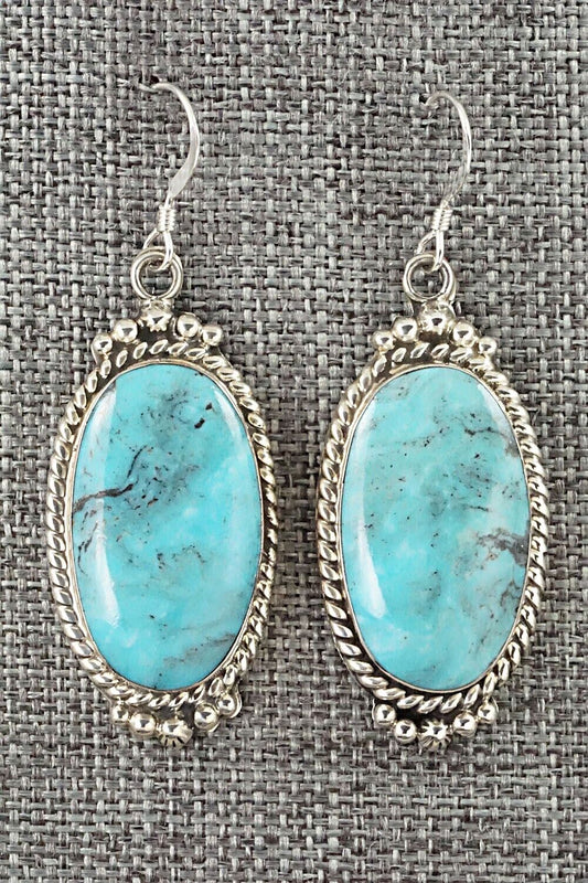 Turquoise & Sterling Silver Earrings - Gregg Yazzie