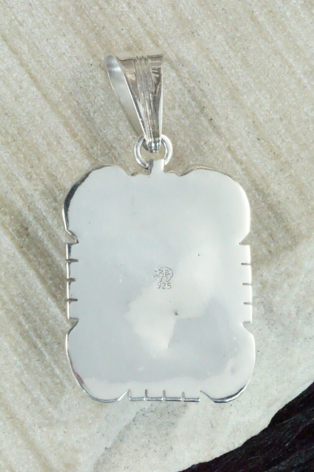 Turquoise & Sterling Silver Pendant - Samuel Yellowhair