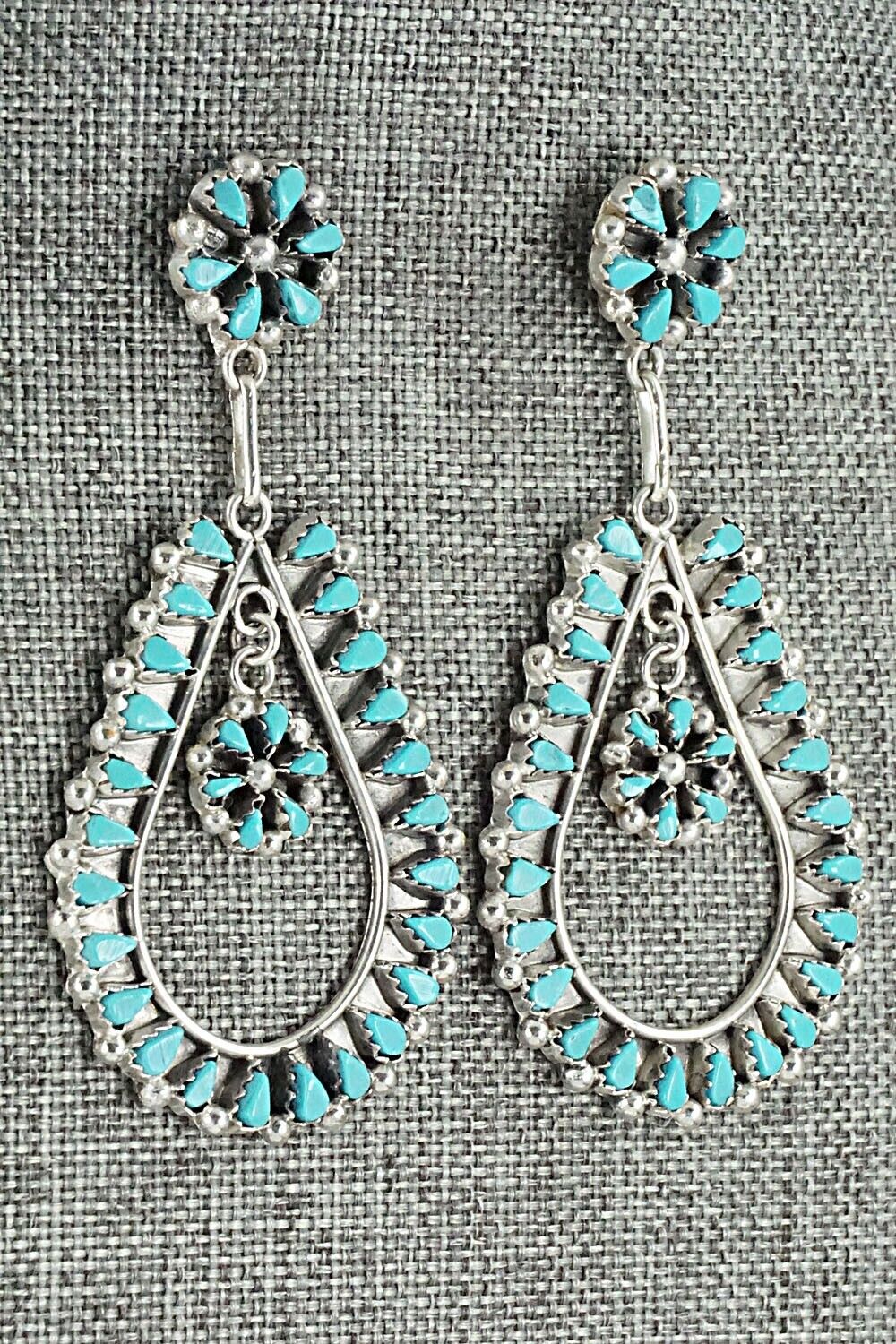 Turquoise & Sterling Silver Earrings - Tricia Leekity