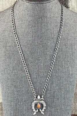 Spiny Oyster & Sterling Silver Necklace - Sharon McCarthy