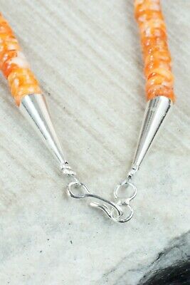 Spiny Oyster & Sterling Silver Necklace - Louise Joe