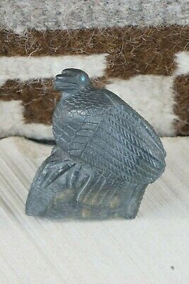 Crow Zuni Fetish Carving - Derrick Kaamasee - High Lonesome Trading