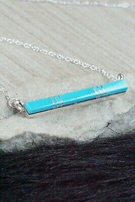 Turquoise & Sterling Silver Necklace - MaDerral Kallestewa - High Lonesome Trading