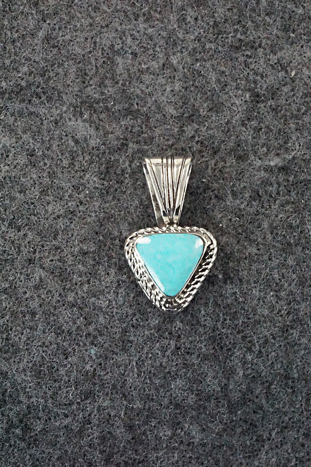 Turquoise and Sterling Silver Pendant - Sadie Jim
