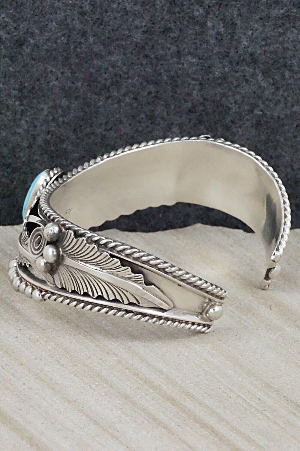 Turquoise & Sterling Silver Bracelet - Tom Lewis