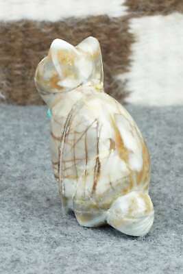 Cat Zuni Fetish Carving - Daphne Quam