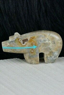 Bear Zuni Fetish Carving - Bernard Laiwakete - High Lonesome Trading
