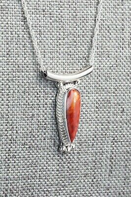 Spiny Oyster & Sterling Silver Necklace - Sharon McCarthy