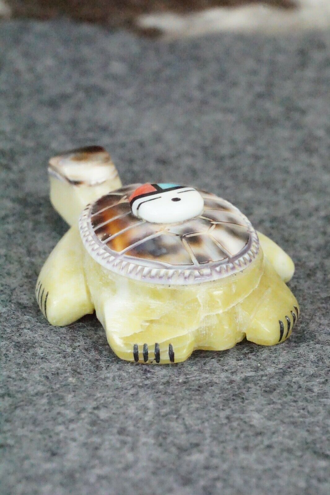 Turtle Zuni Fetish Carving - Darrin Boone - High Lonesome Trading