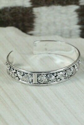 Sterling Silver Floral Bracelet - Tom Dinesto