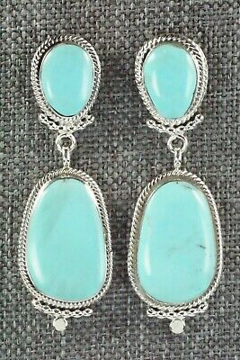 Turquoise & Sterling Silver Earrings - Verley Betone