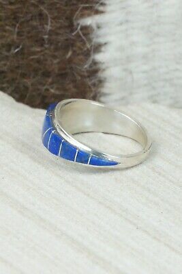 Lapis and Sterling Silver Ring - Susanna Kallestewa - Size 9