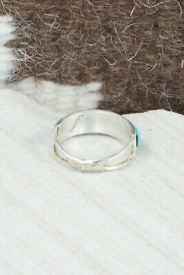 Turquoise & Sterling Silver Ring - Gloria Waseta - Size 6.25
