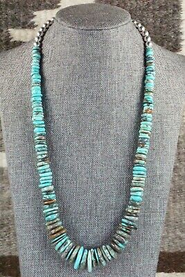 Turquoise & Sterling Silver Necklace - Navajo