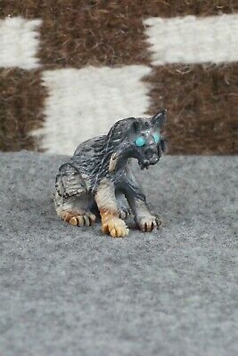 Bobcat Zuni Fetish Carving - Bernard Laiwakete