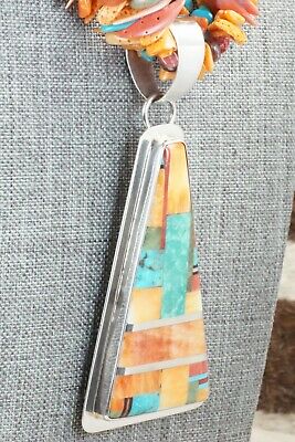 Spiny Oyster & Sterling Silver Necklace - Daniel Coriz